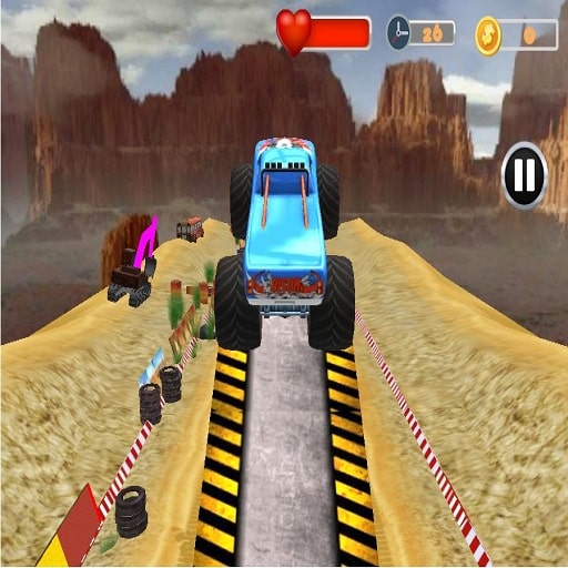 Monster Truck Tricky Stunt Race Game Icon
